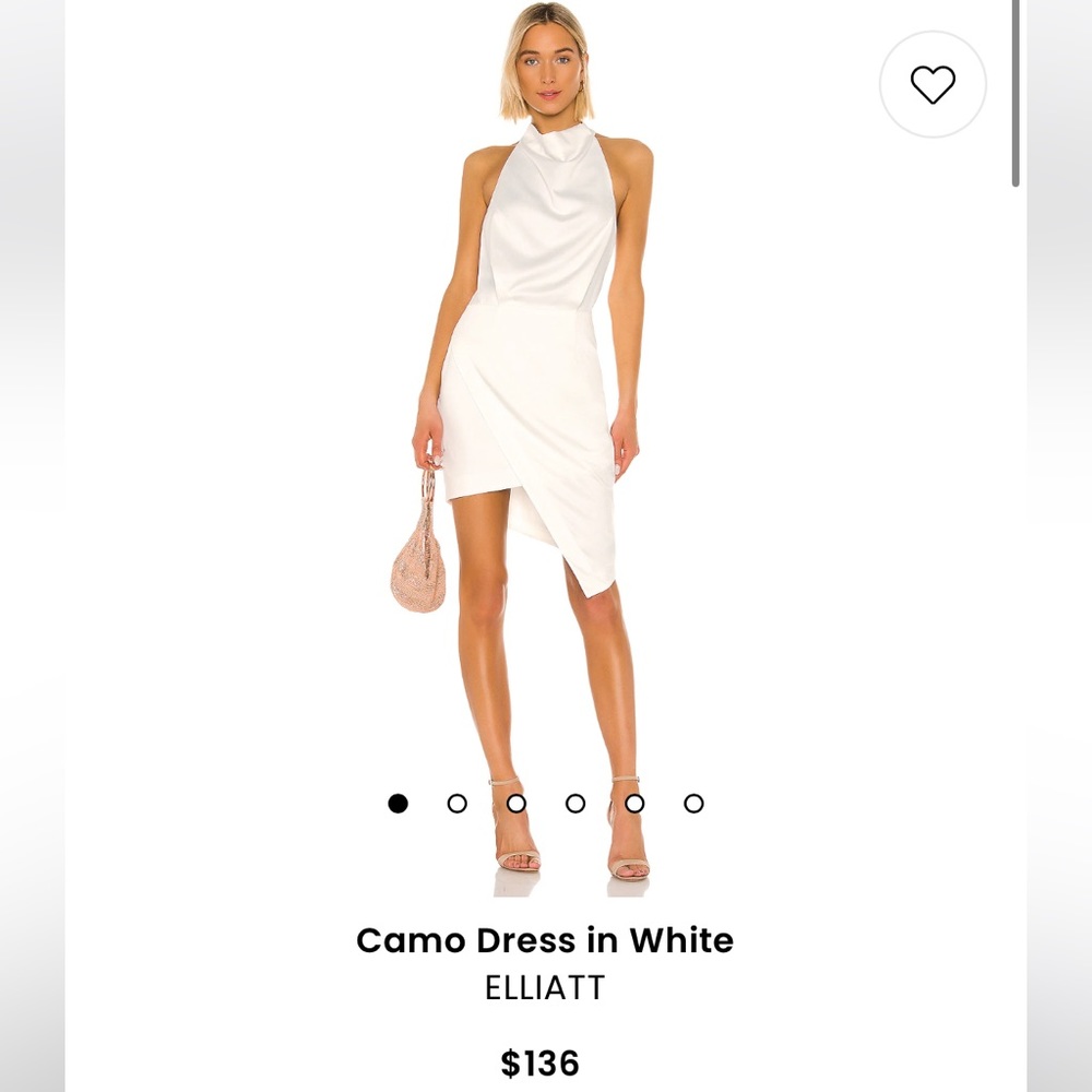 ELLIATT Camo Dress in White